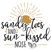Sandy Toes And Sun kissed Nose SVG