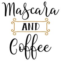 Mascara And Coffee SVG
