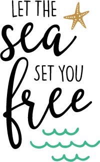 Let The Sea Set You Free SVG