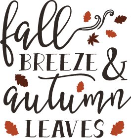 Fall Breeze and Autumn Leaves SVG