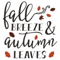 Fall Breeze and Autumn Leaves SVG