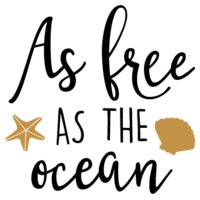 As Free As The Ocean SVG