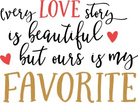 Every Love story is Beautiful SVG