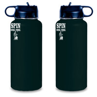 Spin Sweat Repeat - Engraved 25 oz Aluminum Water Bottle - Engraved 25 oz Aluminum Water Bottle